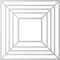 Ekena Millwork Raven Architectural Grade PVC Pierced Ceiling Medallion, Gold, 18"OD x 6 5/8"ID x 1/2"P CMPP18X18RASGO - alternate 2